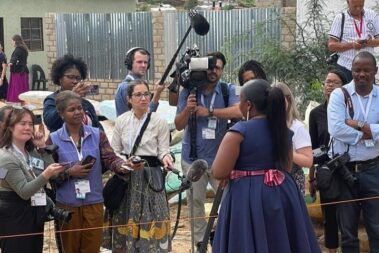 AGYW Brave shares her experience as a DREAMS participant with international media